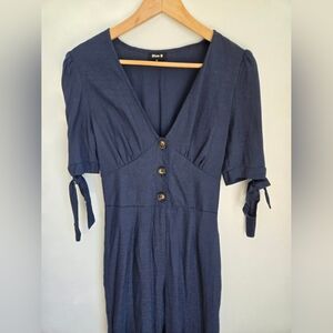 BLUE B. Elegant Navy Blue Jumpsuit
